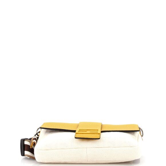 Fendi Baguette Convertible Belt Bag Zucca Canvas with Canvas and Leather Medium - Picture 4 of 9